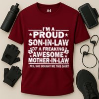 IM A Proud Son In Law Of A Freaking Awesome Mother Cooling Performance Crew T-Shirt