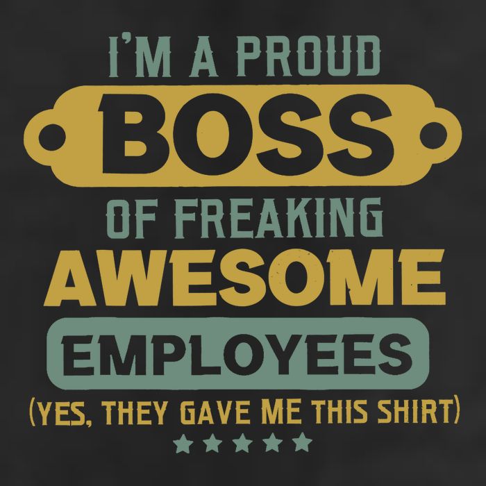 I'm A Proud Boss Of Freaking Awesome Employees Funny Joke 11oz C Handle Ceramic Mug