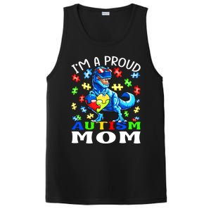 I'm A Proud Autism Mom Dinosaur Gift PosiCharge Competitor Tank