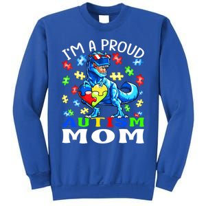 I'm A Proud Autism Mom Dinosaur Gift Sweatshirt