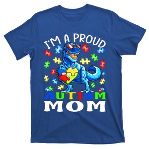 I'm A Proud Autism Mom Dinosaur Gift T-Shirt