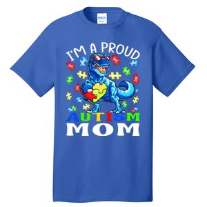 I'm A Proud Autism Mom Dinosaur Gift Tall T-Shirt