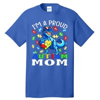 I'm A Proud Autism Mom Dinosaur Gift Tall T-Shirt