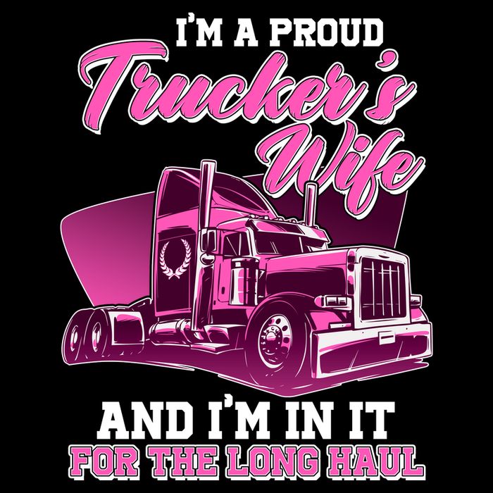 I'm A Proud Trucker's Wife And I'm In It For The Long Haul Wool Snapback Cap