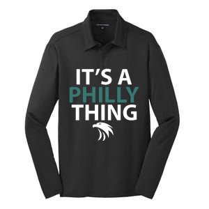 Its A Philly Thing Philadelphia Football Silk Touch Performance Long Sleeve Polo