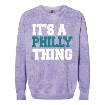 IT'S A PHILLY THING It's A Philadelphia Thing Trendy Colorblast Crewneck Sweatshirt