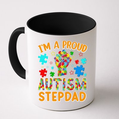 Im a Proud Autism Stepdad Puzzle Piece Advocate Support Mug
