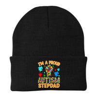 Im a Proud Autism Stepdad Puzzle Piece Advocate Support Beanie