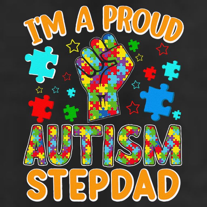 Im a Proud Autism Stepdad Puzzle Piece Advocate Support Beanie
