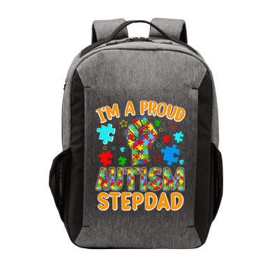 Im a Proud Autism Stepdad Puzzle Piece Advocate Support Vector Backpack