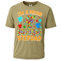 Im a Proud Autism Stepdad Puzzle Piece Advocate Support Cooling Performance Crew T-Shirt