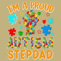 Im a Proud Autism Stepdad Puzzle Piece Advocate Support Cooling Performance Crew T-Shirt