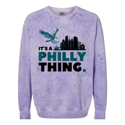 It's A Philly Thing Its A Philadelphia Thing Colorblast Crewneck Sweatshirt