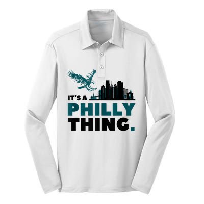 It's A Philly Thing Its A Philadelphia Thing Silk Touch Performance Long Sleeve Polo