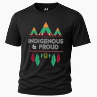 Indigenous And Proud Native Pride Indigenous People Cooling Performance Crew T-Shirt