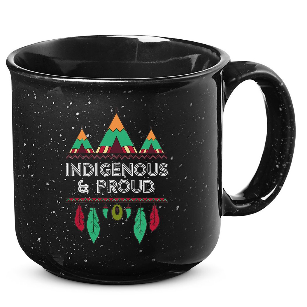 Indigenous And Proud Native Pride Indigenous People 15oz Campfire Ceramic Mug