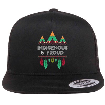 Indigenous And Proud Native Pride Indigenous People Flatbill Hat