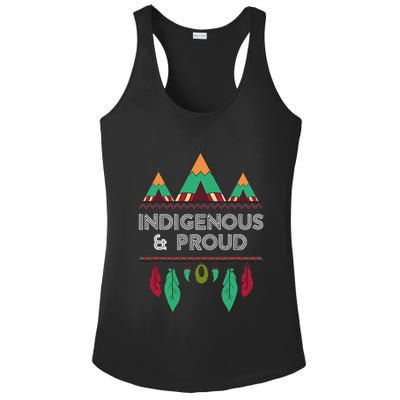 Indigenous And Proud Native Pride Indigenous People Ladies PosiCharge Competitor Racerback Tank