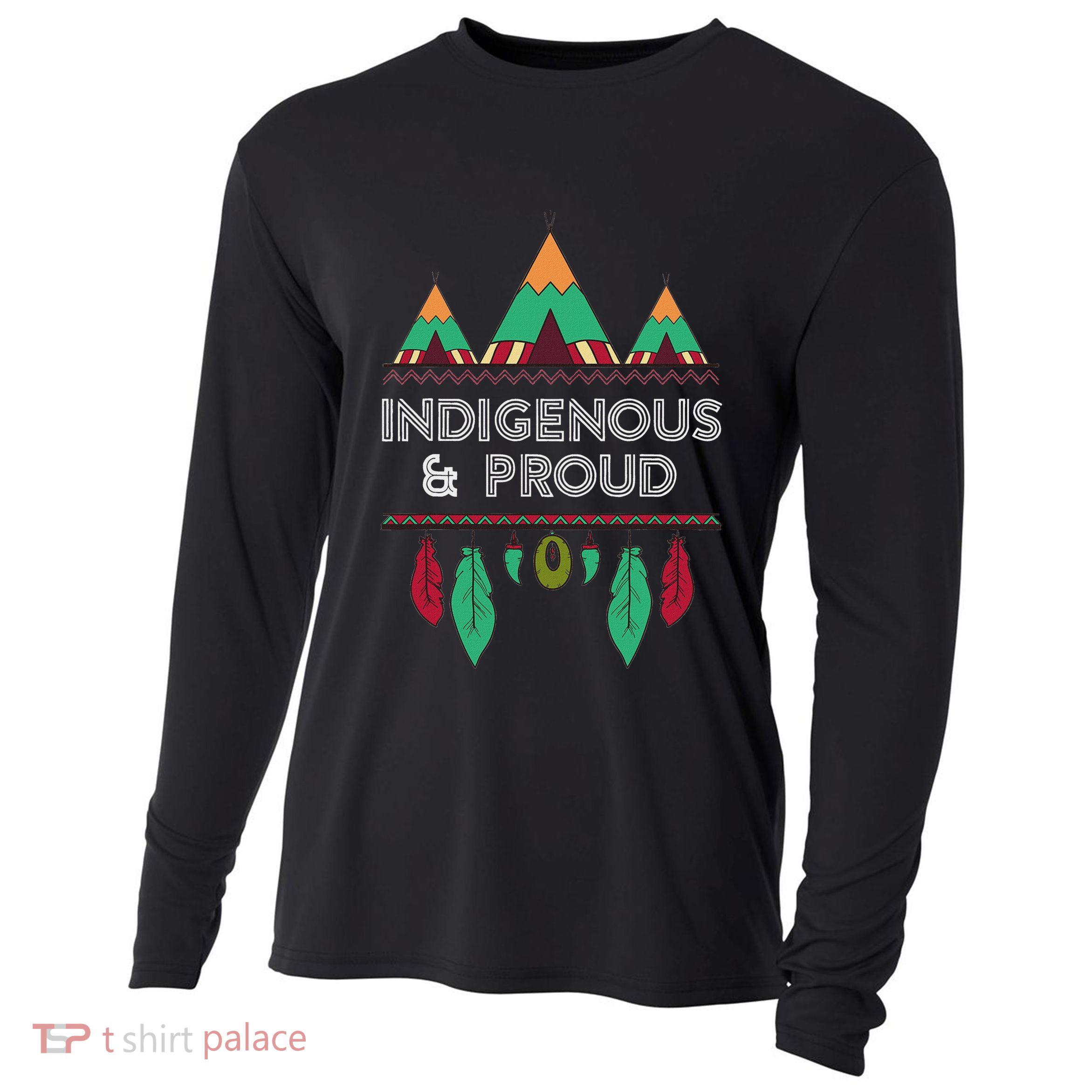 Indigenous And Proud Native Pride Indigenous People Cooling Performance Long Sleeve Crew