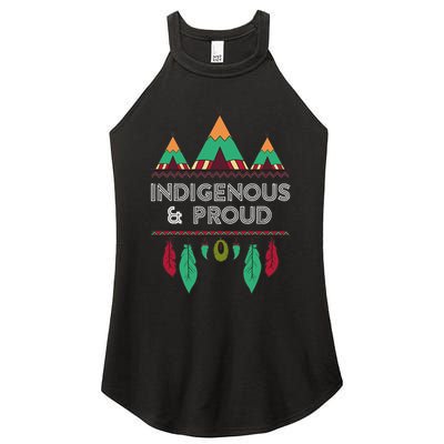 Indigenous And Proud Native Pride Indigenous People Women's Perfect Tri Rocker Tank