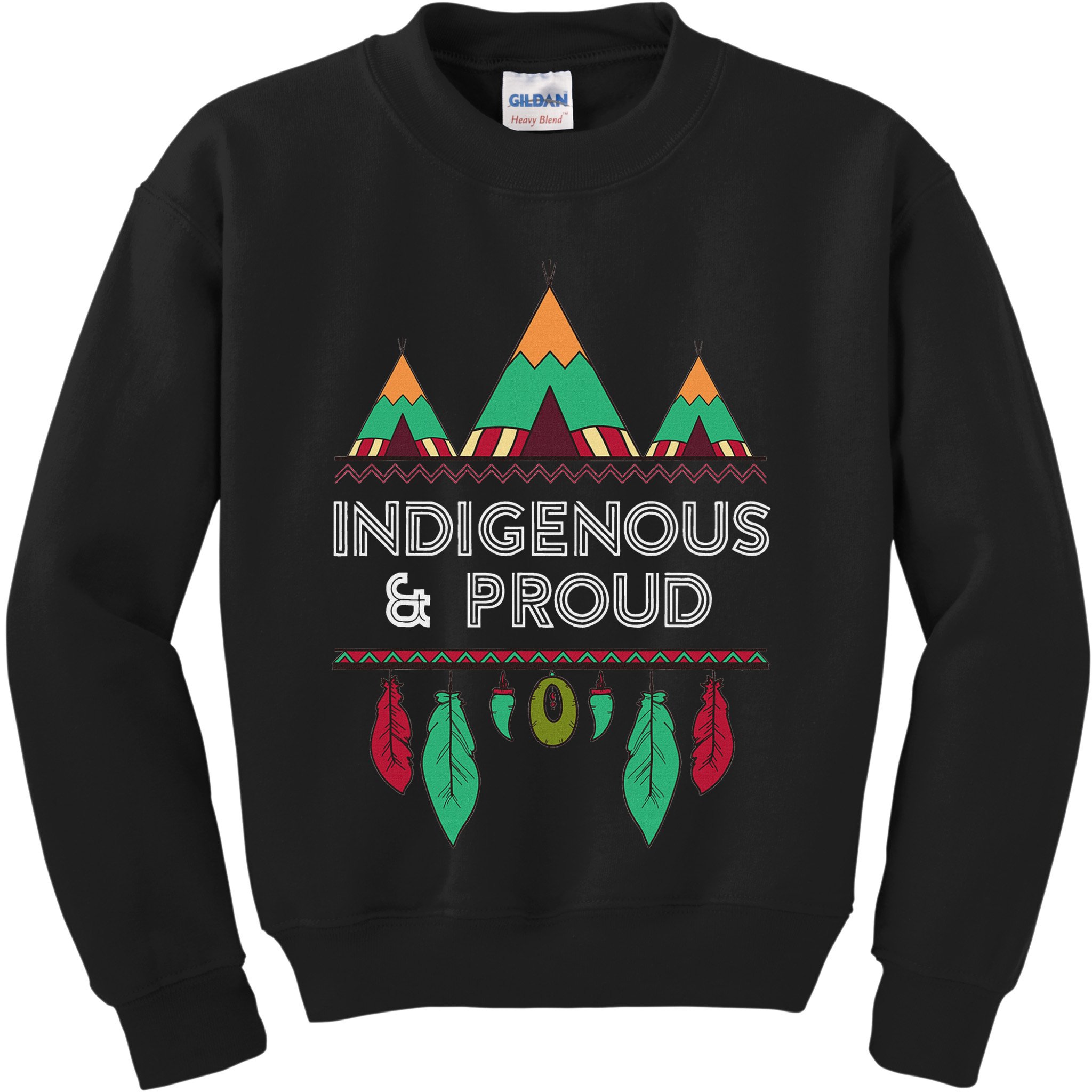 Indigenous And Proud Native Pride Indigenous People Kids Sweatshirt