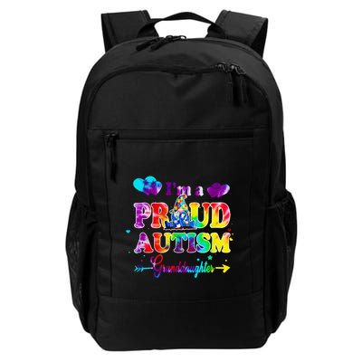 I'm A Proud Autism Granddaughter Tie Dye Gnome Cool Gift Backpack