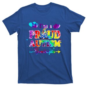 I'm A Proud Autism Granddaughter Tie Dye Gnome Cool Gift T-Shirt