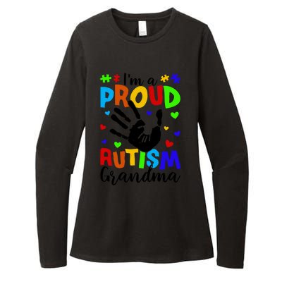 I'm A Proud Autism Grandma Autism Awareness Meaningful Gift Womens CVC Long Sleeve Shirt