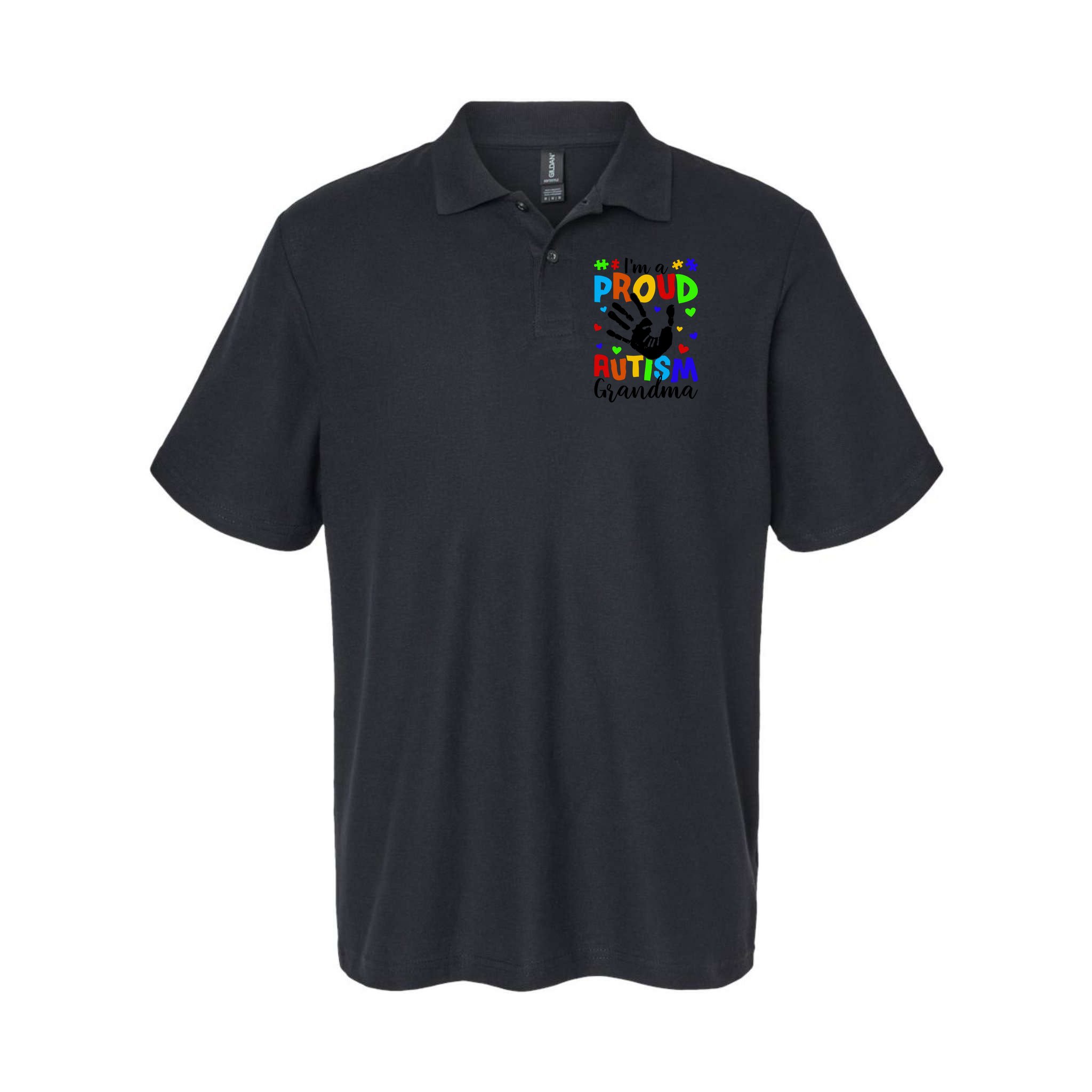 I'm A Proud Autism Grandma Autism Awareness Meaningful Gift Polo