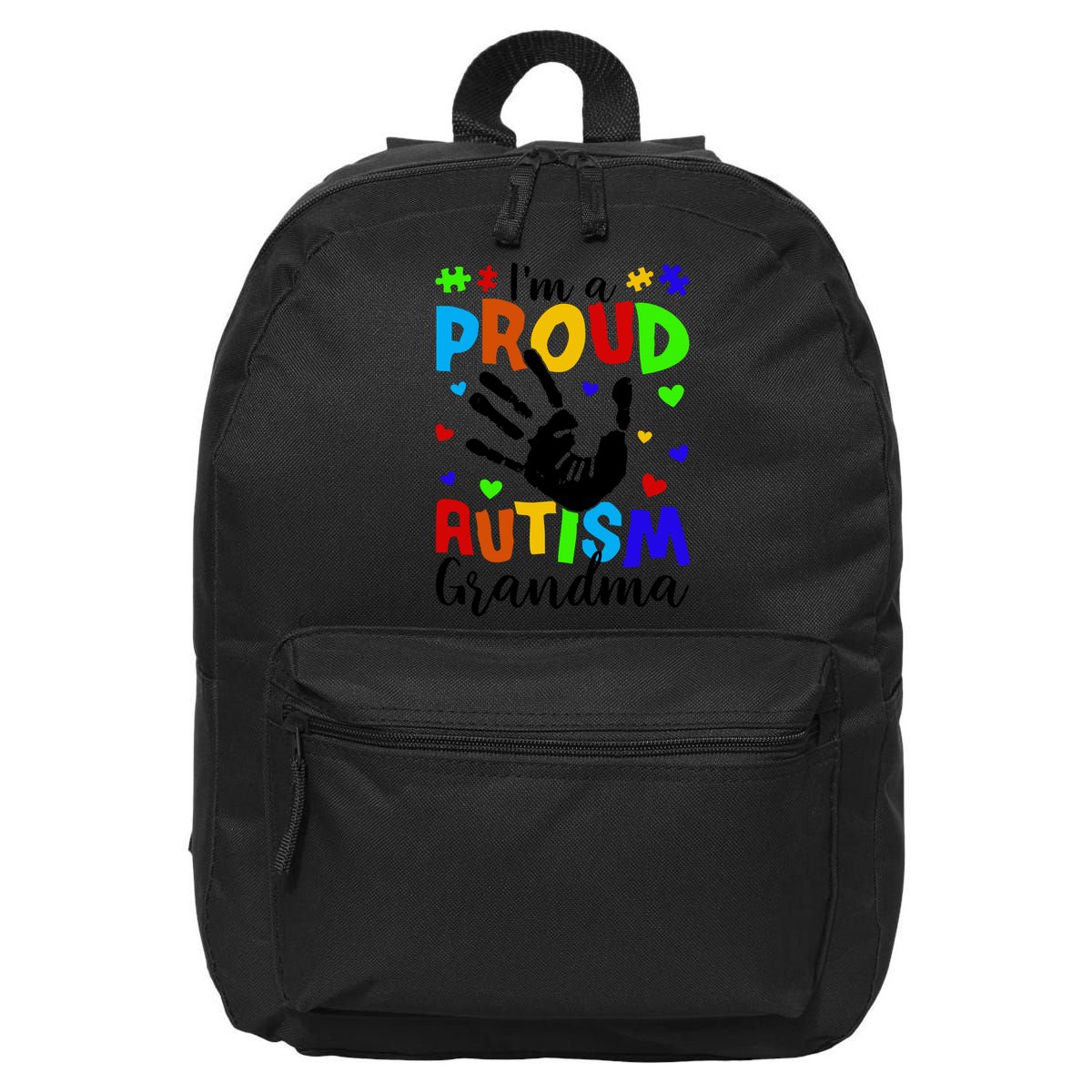I'm A Proud Autism Grandma Autism Awareness Meaningful Gift 16 in Basic Backpack