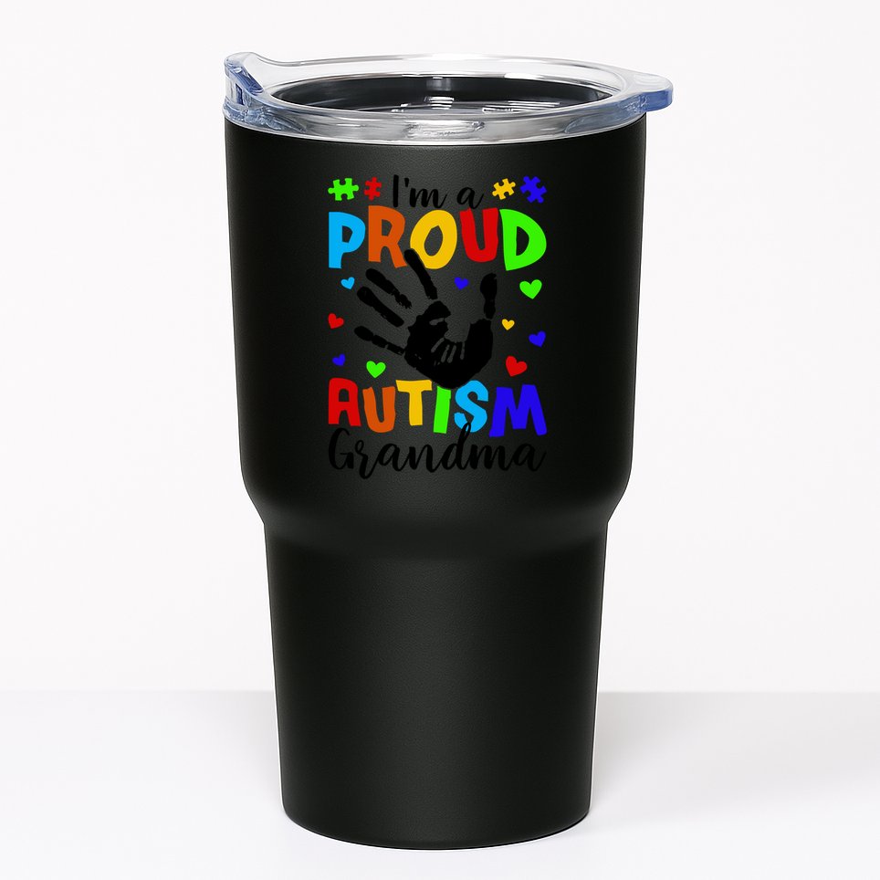 I'm A Proud Autism Grandma Autism Awareness Meaningful Gift Tumbler