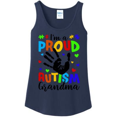 I'm A Proud Autism Grandma Autism Awareness Meaningful Gift Ladies Essential Tank