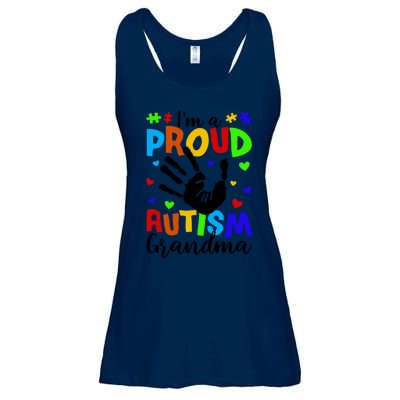 I'm A Proud Autism Grandma Autism Awareness Meaningful Gift Ladies Essential Flowy Tank