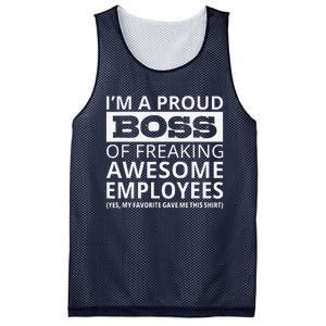 IM A Proud Boss Of Freaking Awesome Employees Mesh Reversible Basketball Jersey Tank