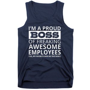 IM A Proud Boss Of Freaking Awesome Employees Tank Top