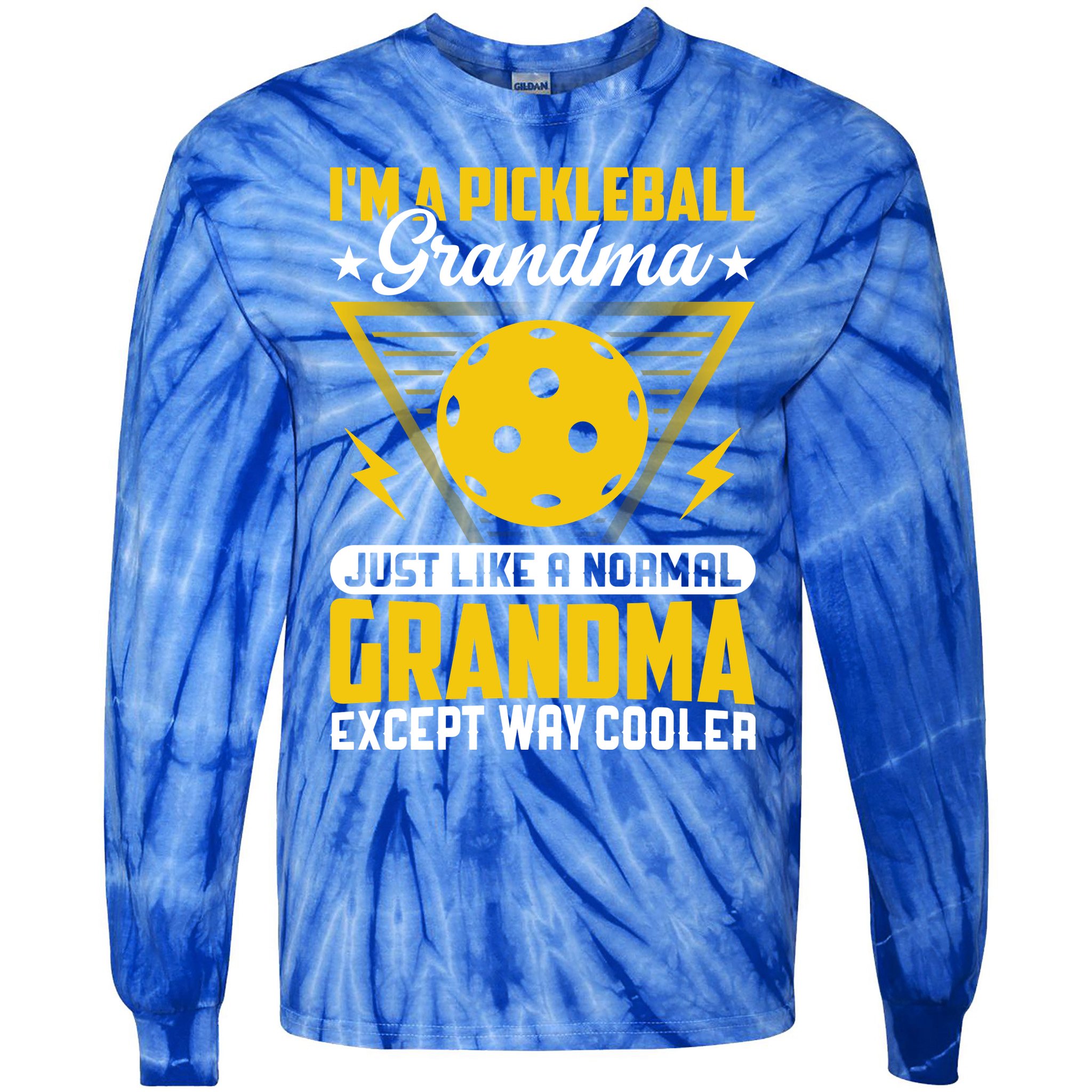I'm A Pickleball Gift For Pickleball Player Tie-Dye Long Sleeve Shirt