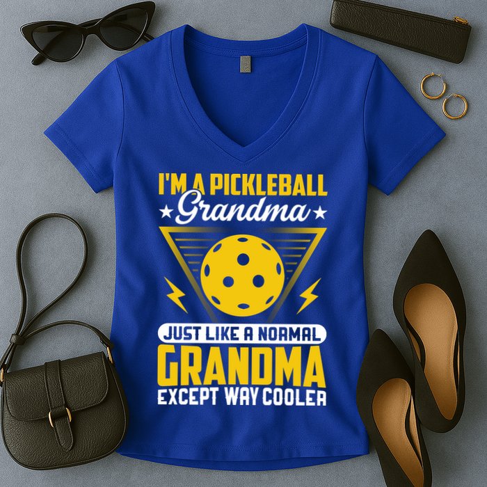 I'm A Pickleball Gift For Pickleball Player Women's V-Neck T-Shirt