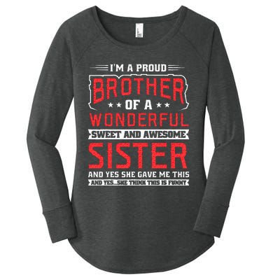 Im A Proud Brother Women's Perfect Tri Tunic Long Sleeve Shirt