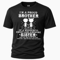 I'm A Proud Brother Of A Wonderful Sweet And Awesome Sister Cooling Performance Crew T-Shirt