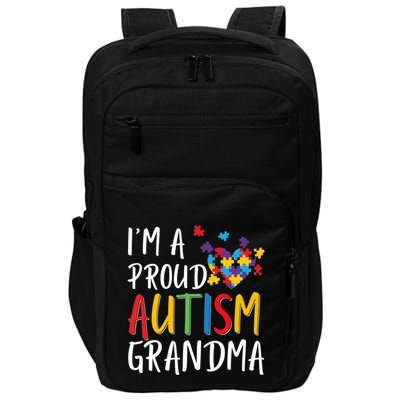 I'm A Proud Autism Grandma Awareness Puzzle Ribbon Cute Gift Impact Tech Backpack