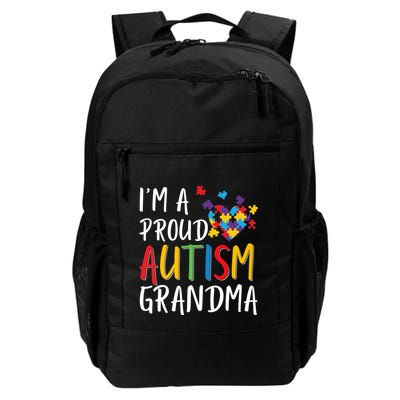 I'm A Proud Autism Grandma Awareness Puzzle Ribbon Cute Gift Backpack