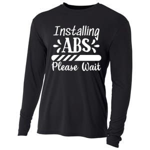 Installing Abs Please Wait | Workout Cooling Performance Long Sleeve Crew