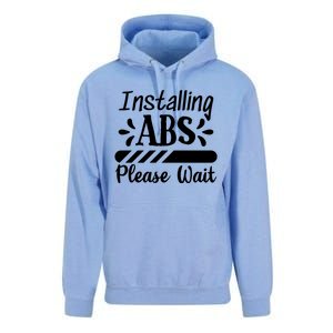 Installing Abs Please Wait | Workout Unisex Surf Hoodie