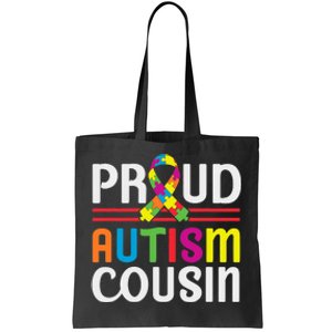 IM A Proud Autism Cousin Autism Awareness Tote Bag