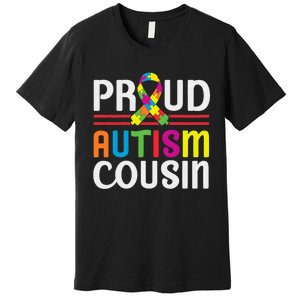 IM A Proud Autism Cousin Autism Awareness Premium T-Shirt