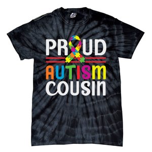 IM A Proud Autism Cousin Autism Awareness Tie-Dye T-Shirt