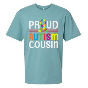 IM A Proud Autism Cousin Autism Awareness Sueded Cloud Jersey T-Shirt