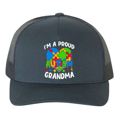 I'm A Proud Autism Grandma Awareness Gift Yupoong Adult 5-Panel Trucker Hat