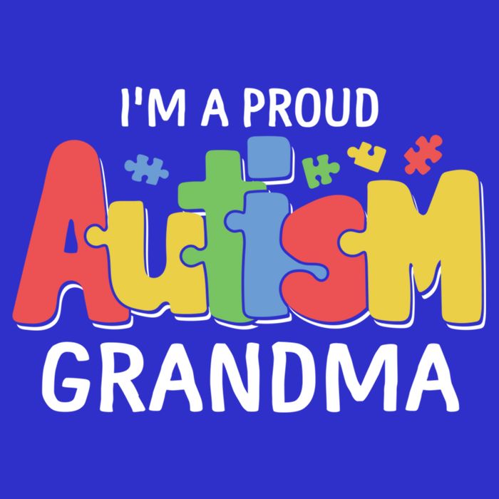 I'm A Proud Autism Grandma Awareness Gift 16 in Basic Backpack