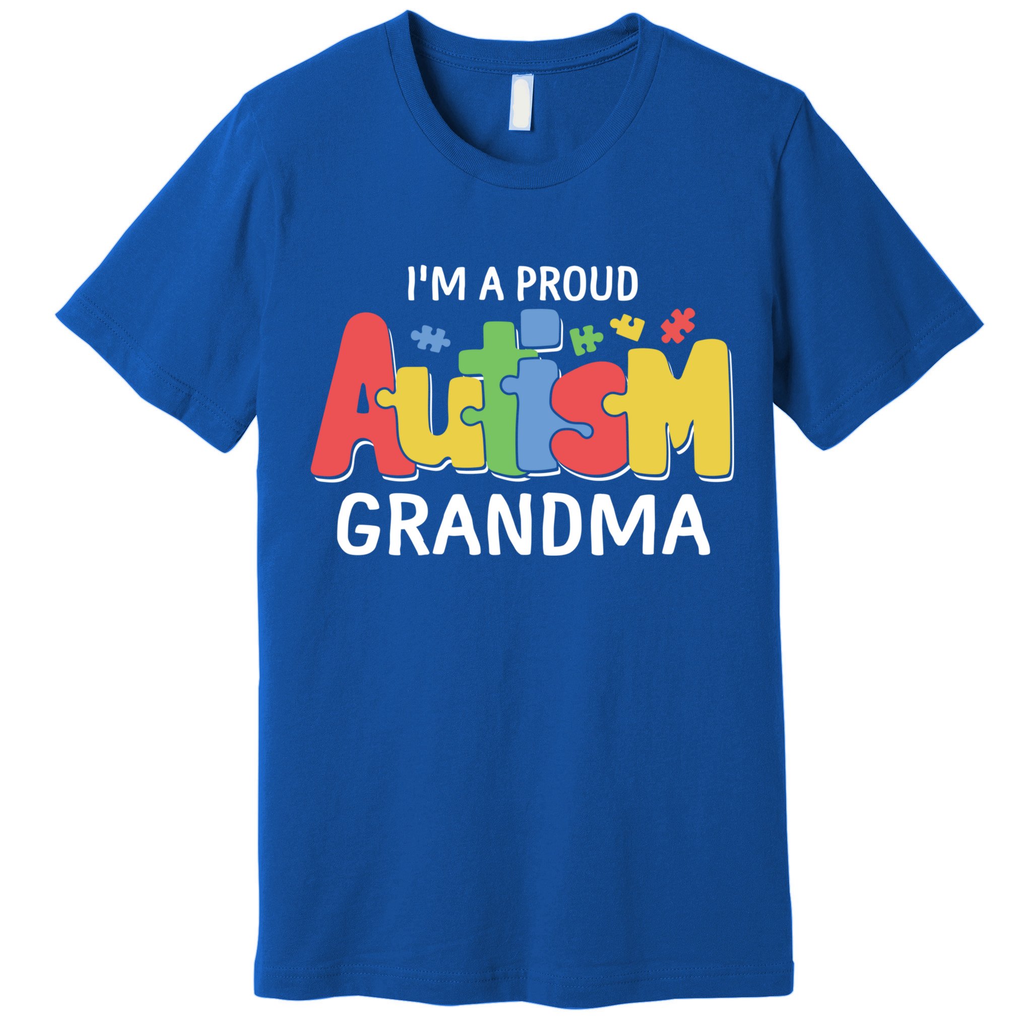 I'm A Proud Autism Grandma Awareness Gift Premium T-Shirt